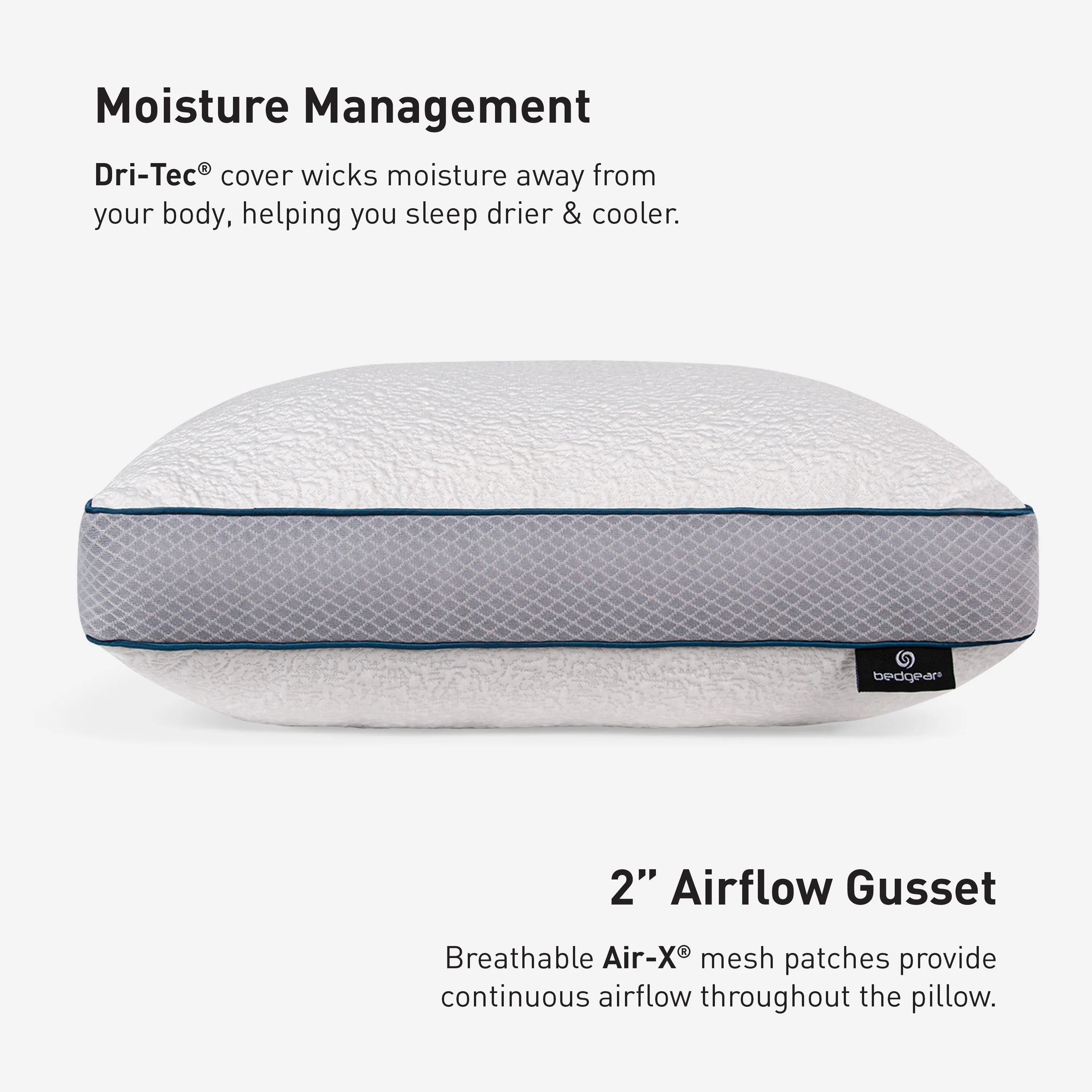 BEDGEAR Linea 1.0 Stomach Sleeper Pillow