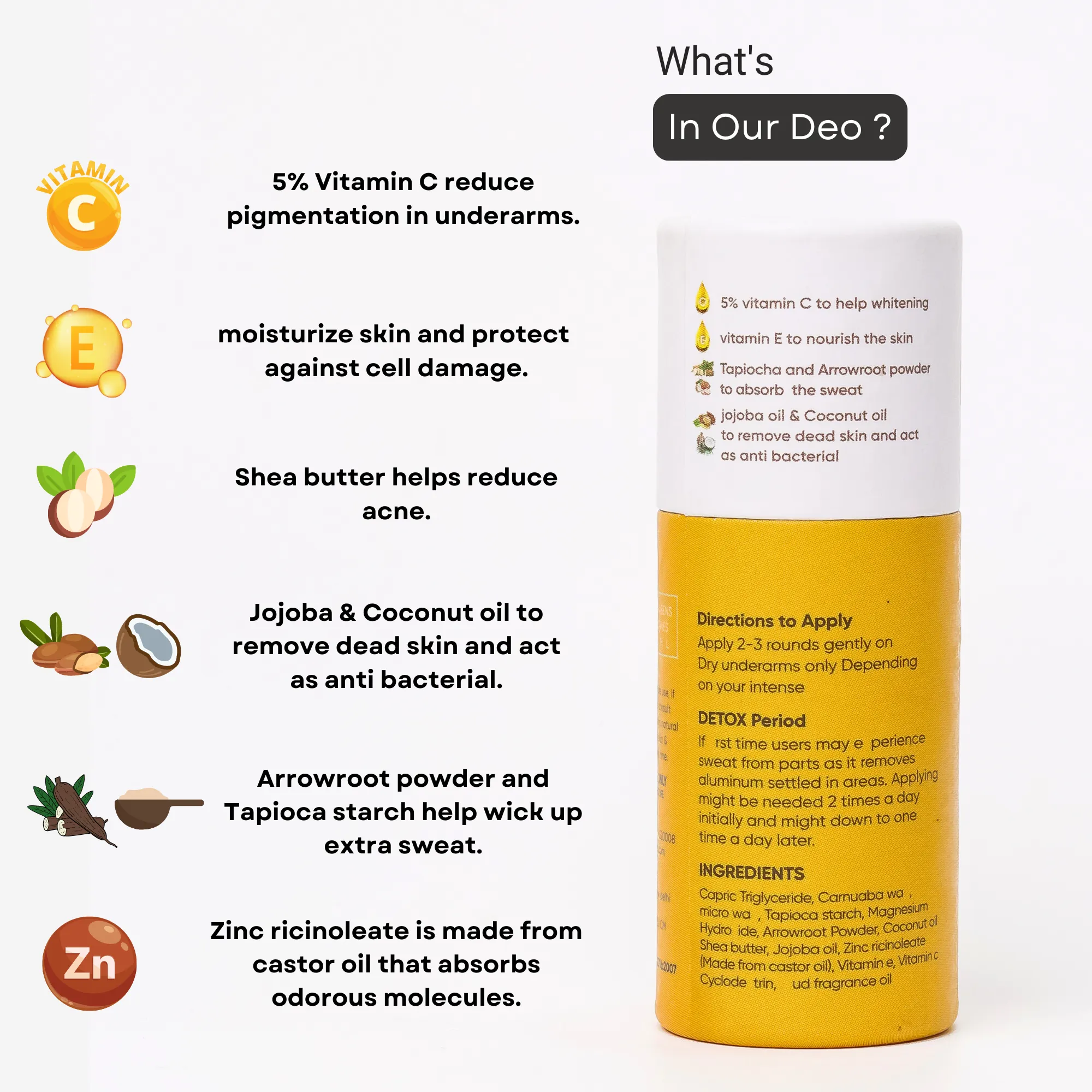 Bitamin Ultimate Natural Deodorant Gift Box - 30 Grams Each