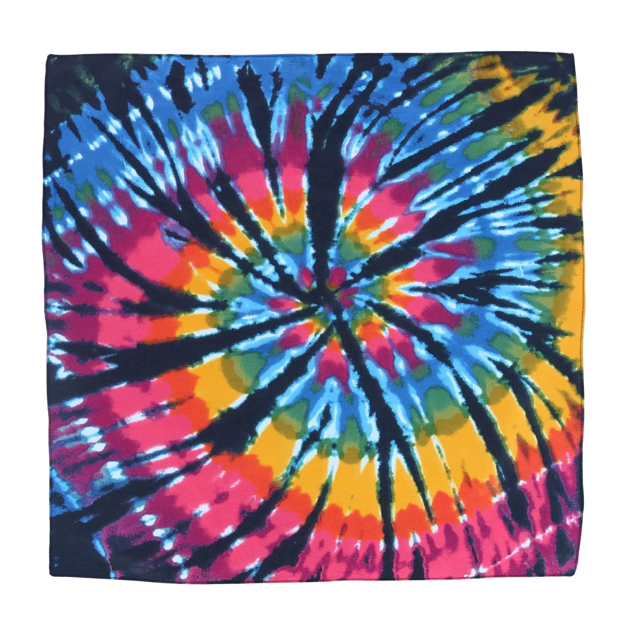 CTM® Cotton Dark Storm Tie-Dye Bandana