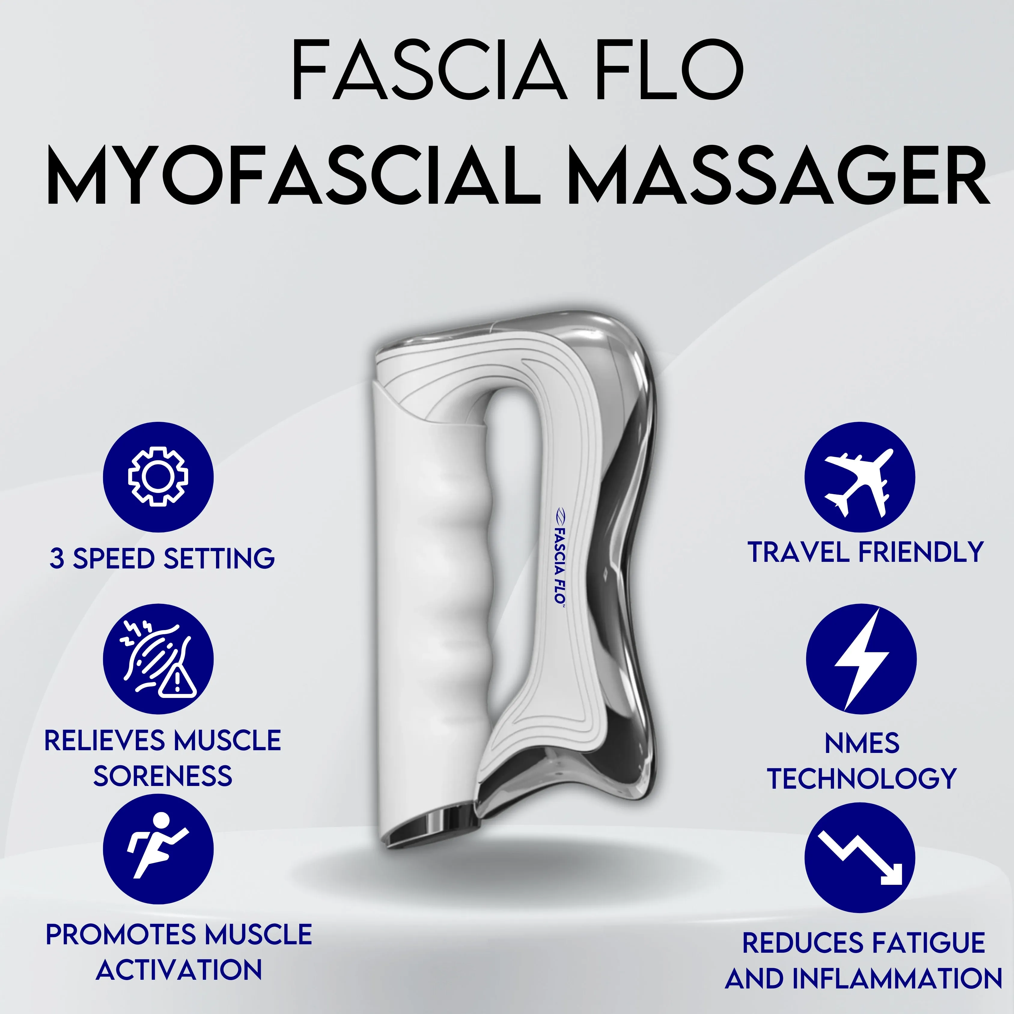 Fascia Flo Massager - White | Pre-Order ETA Dec '24