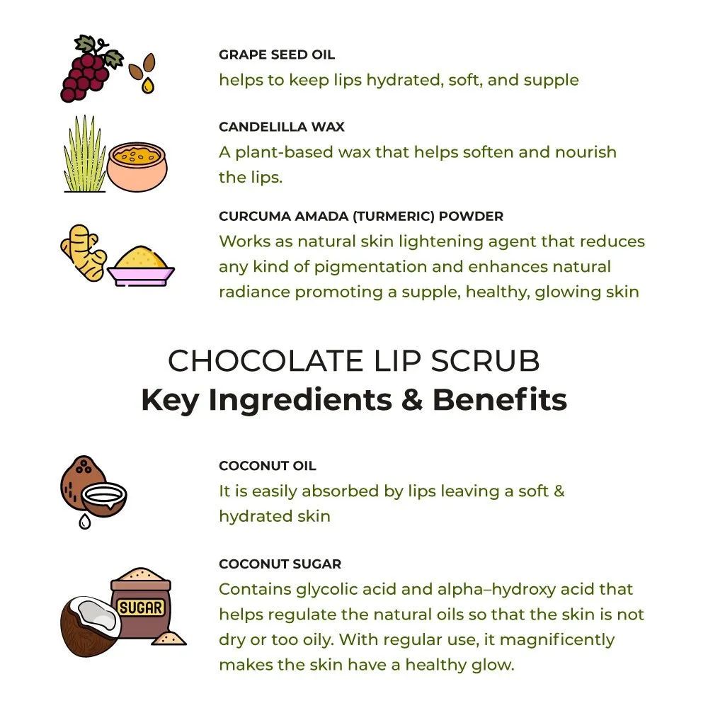 Lips Best Friends Pack- Moringa Lip Butter   Chocolate Lip Scrub