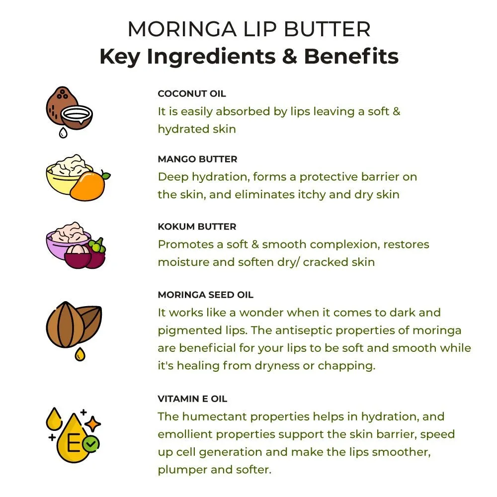 Lips Best Friends Pack- Moringa Lip Butter   Chocolate Lip Scrub