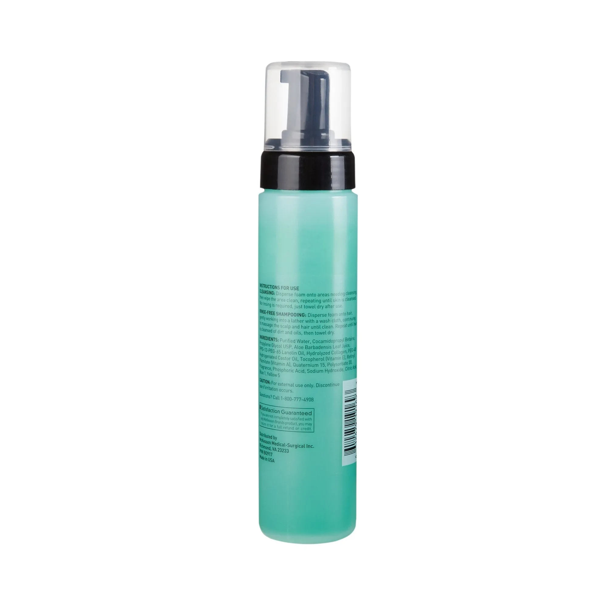 McKesson Rinse-Free Body Wash, Cucumber Melon Scent, 9 oz Pump Bottle