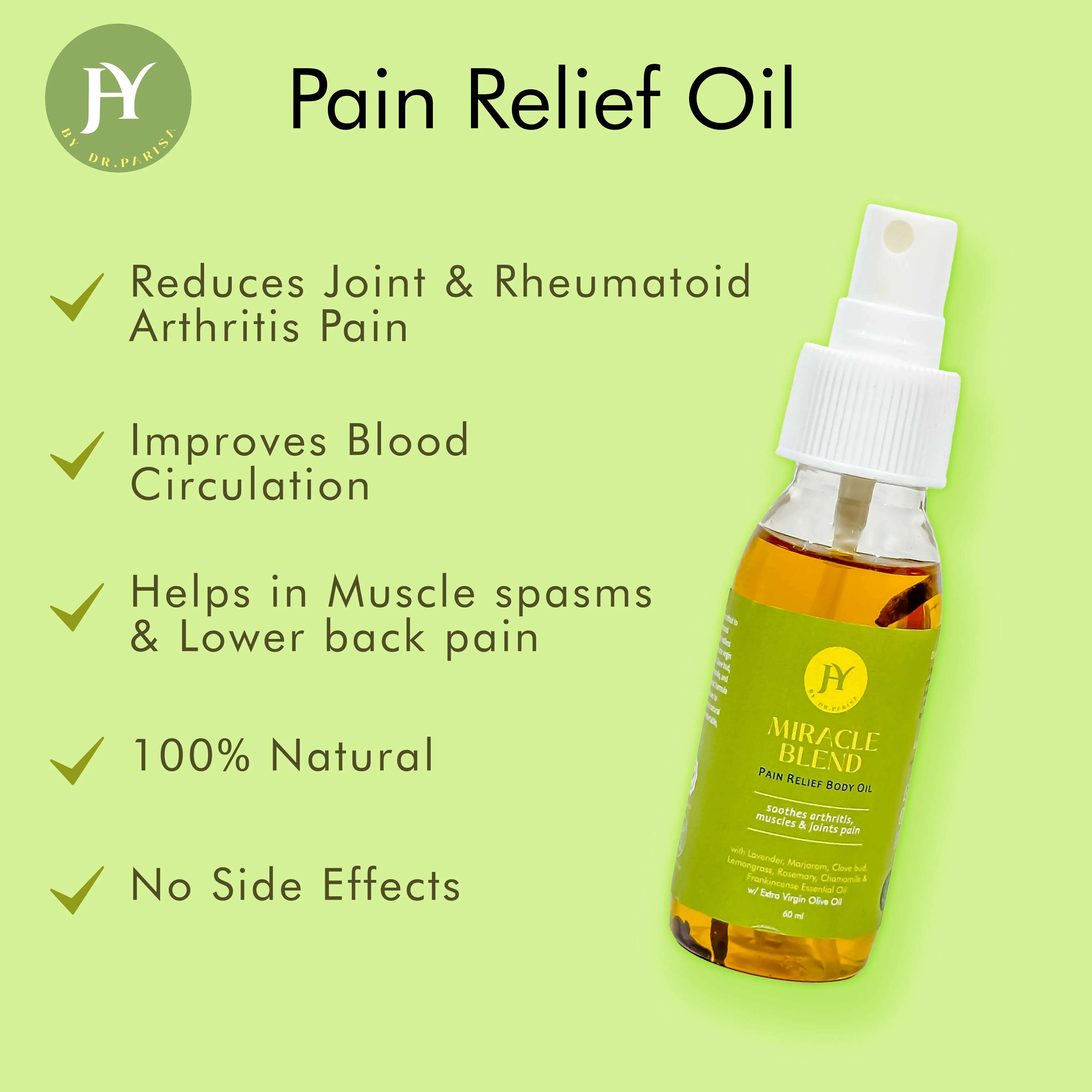 Miracle Blend
Pain Relief Oil