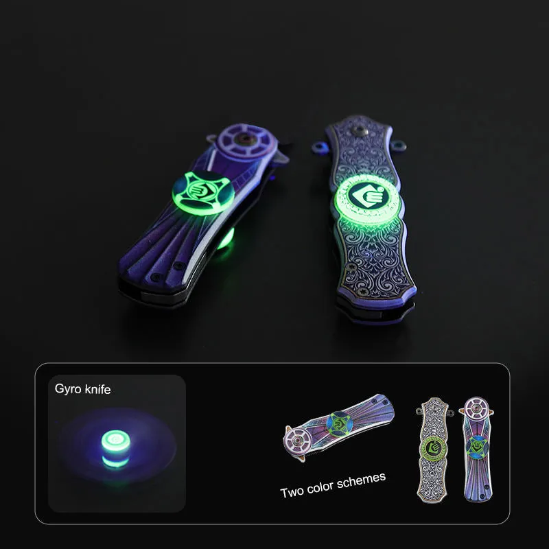 New Design Glow In The Dark Pocket Knife Natural Brighten Handle Camping Knife Shining Outdoor Hunting Luminous Folding Knife