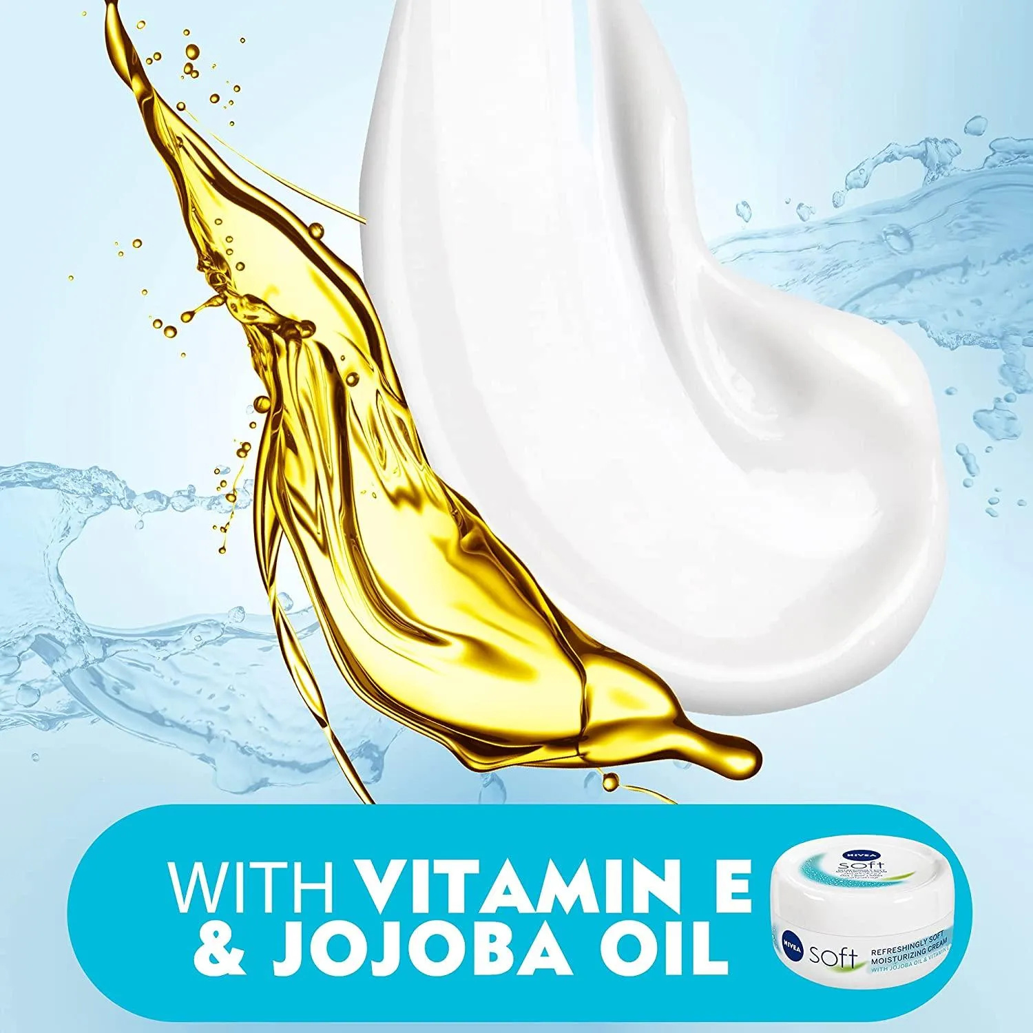 NIVEA Moisturising Cream, Soft Refreshing, Jar