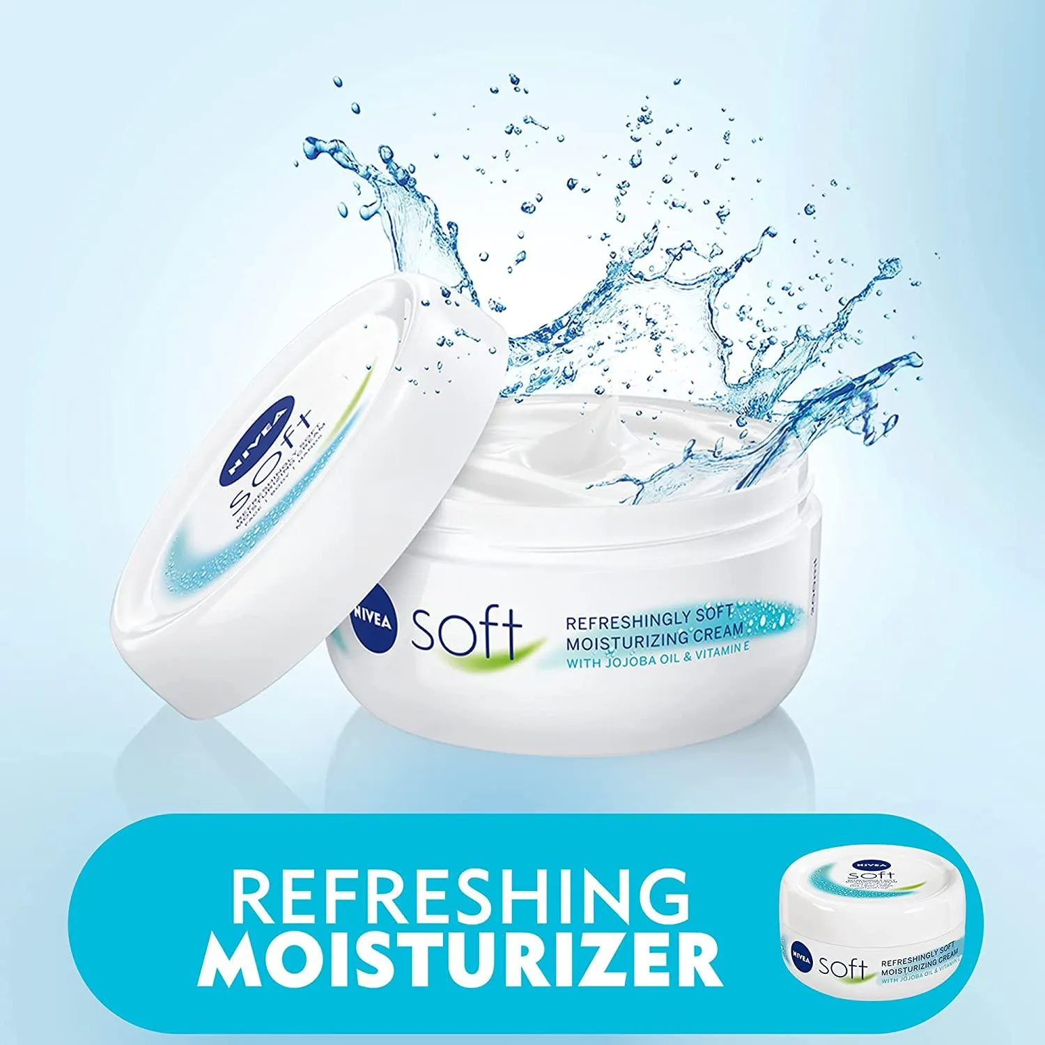 NIVEA Moisturising Cream, Soft Refreshing, Jar