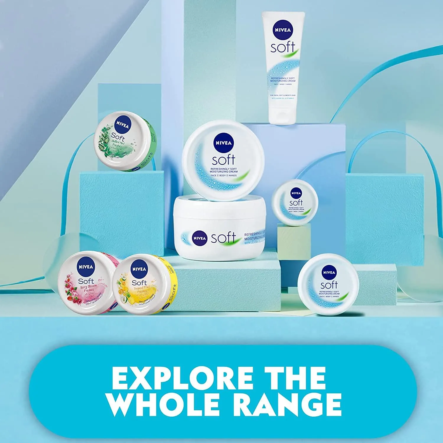 NIVEA Moisturising Cream, Soft Refreshing, Jar