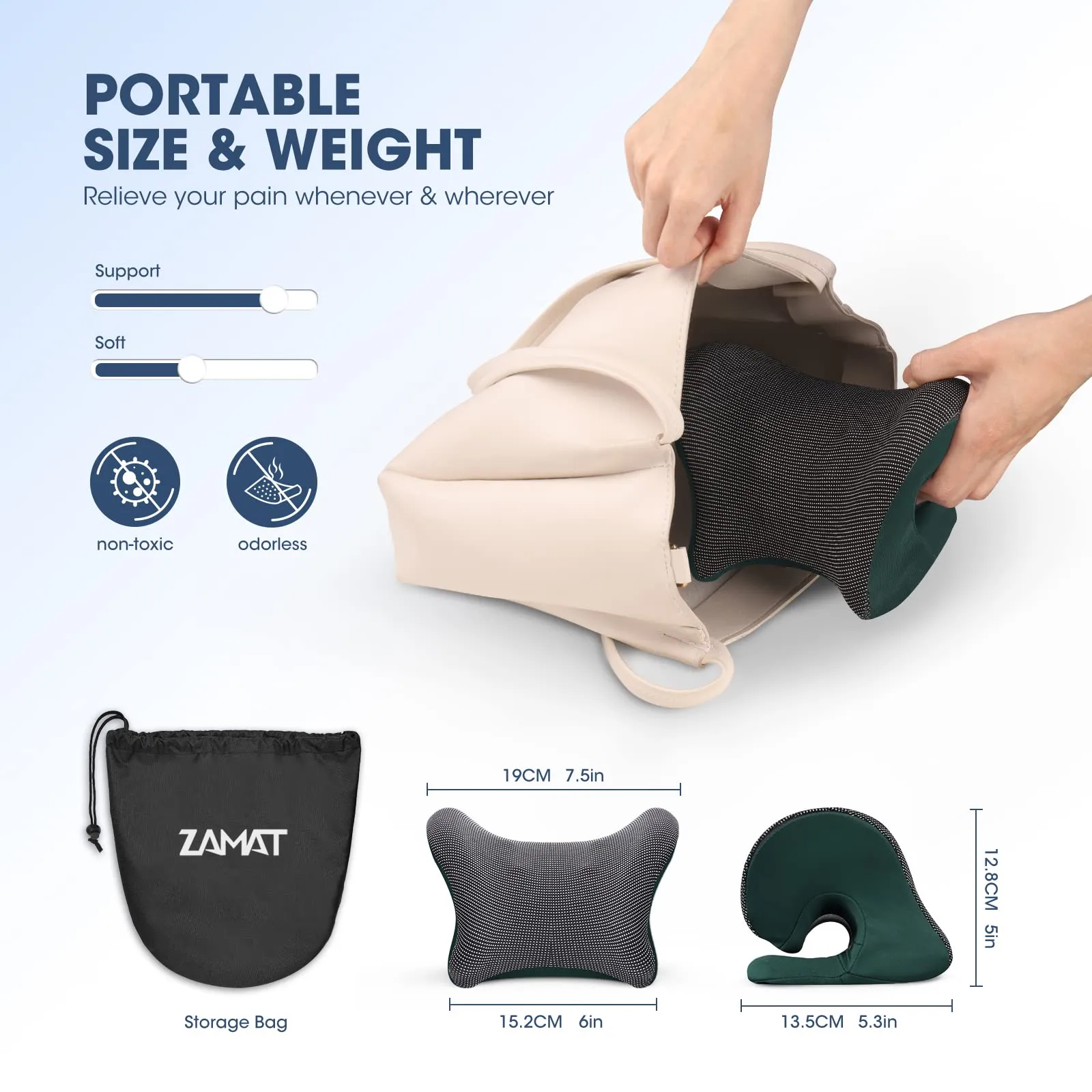 ZAMAT Neck and Shoulder Relaxer with Magnetic Therapy for Pain Relief Small